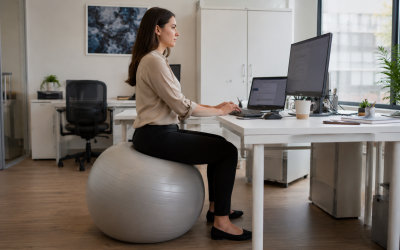 Remplacer son siège de bureau par un ballon : mode d’emploi