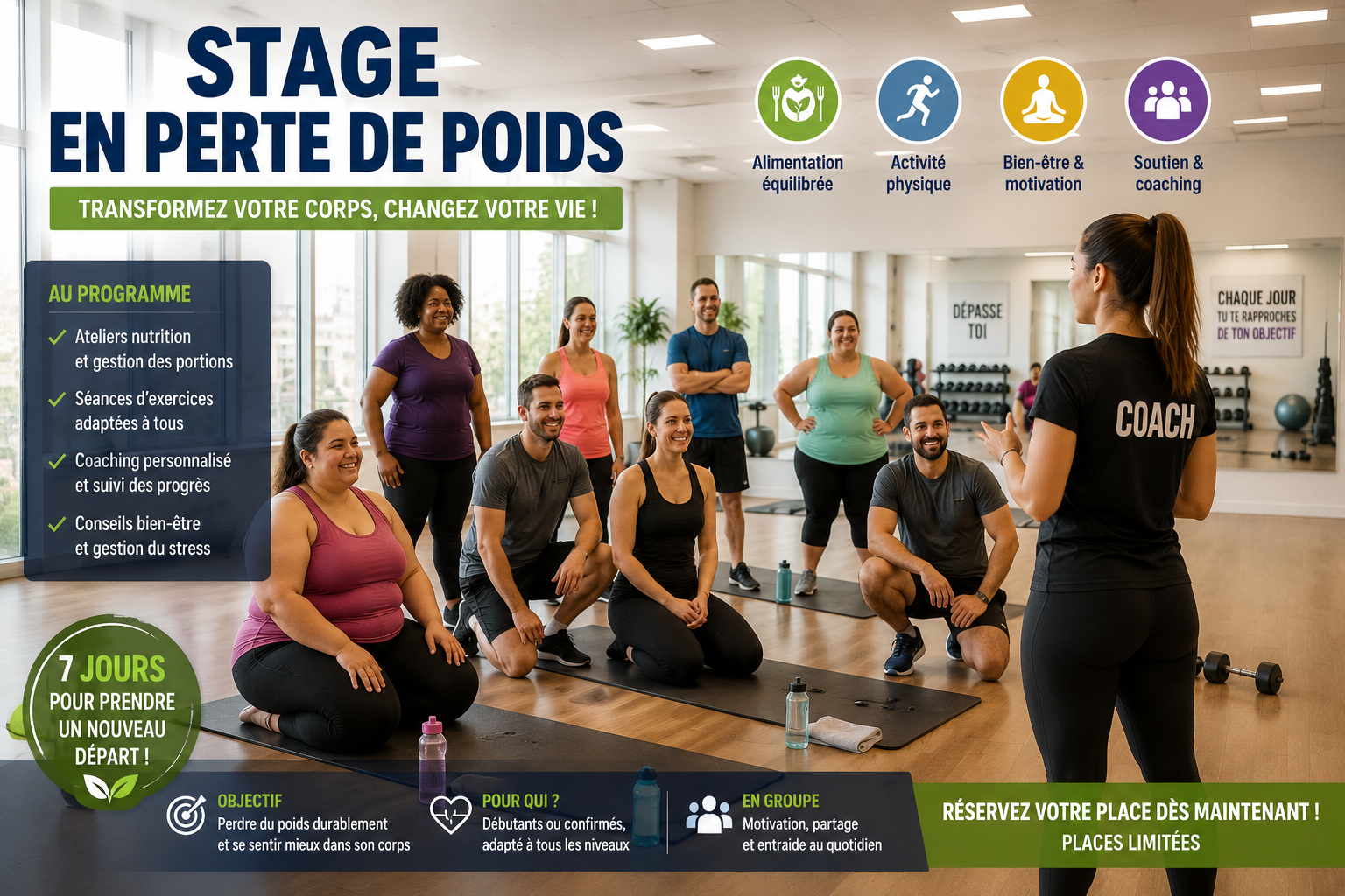 3 piliers d'un programme sportif qui fonctionne vraiment pour un stage de remise en forme