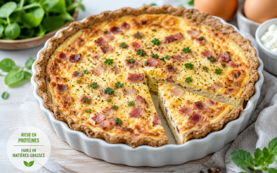Ma recette quiche lorraine healthy pour un plaisir léger 🥧