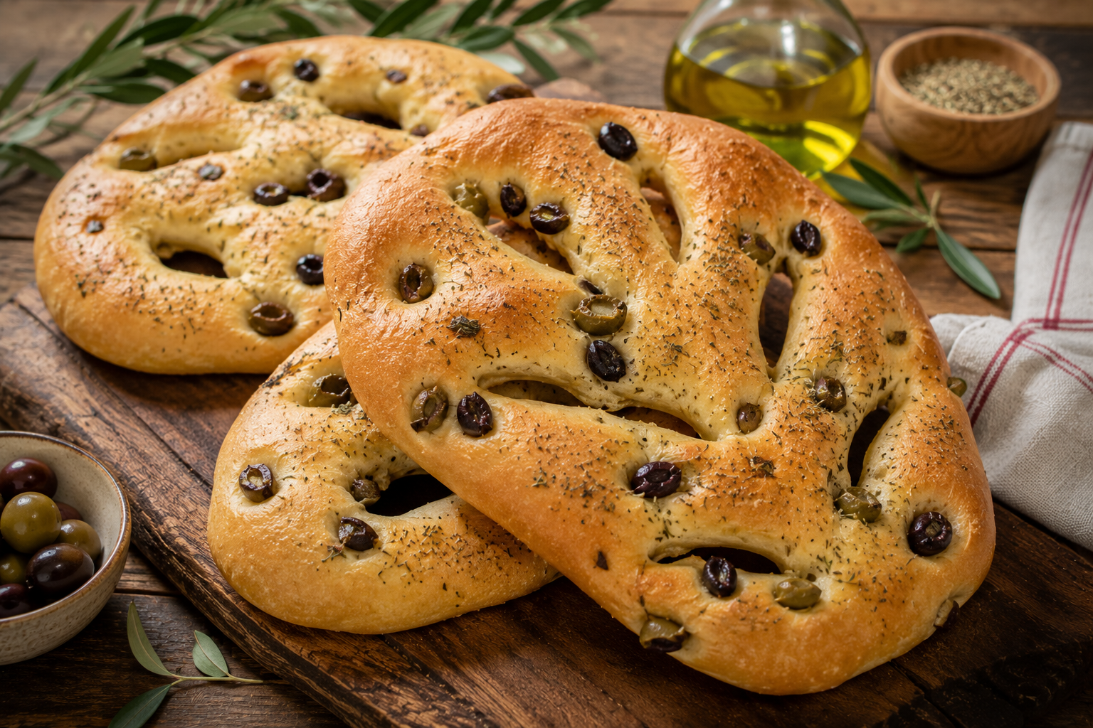 RĂ©ussir votre recette de fougasse aux olives maison DĂ©couvrez cette recette fougasse aux olives inratable ! đ„ Apprenez Ă façonner une pĂąte moelleuse et croustillante pour un apĂ©ritif provençal rĂ©ussi.