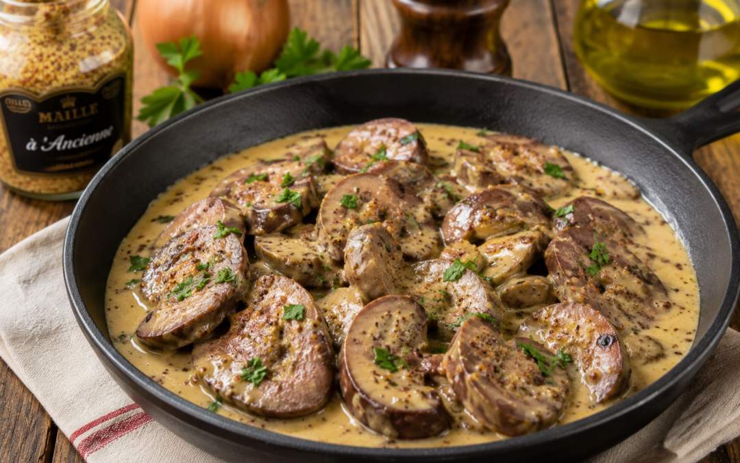 Recette de rognon de boeuf à la moutarde et au Madère 🍷