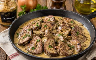 Recette de rognon de boeuf à la moutarde et au Madère 🍷