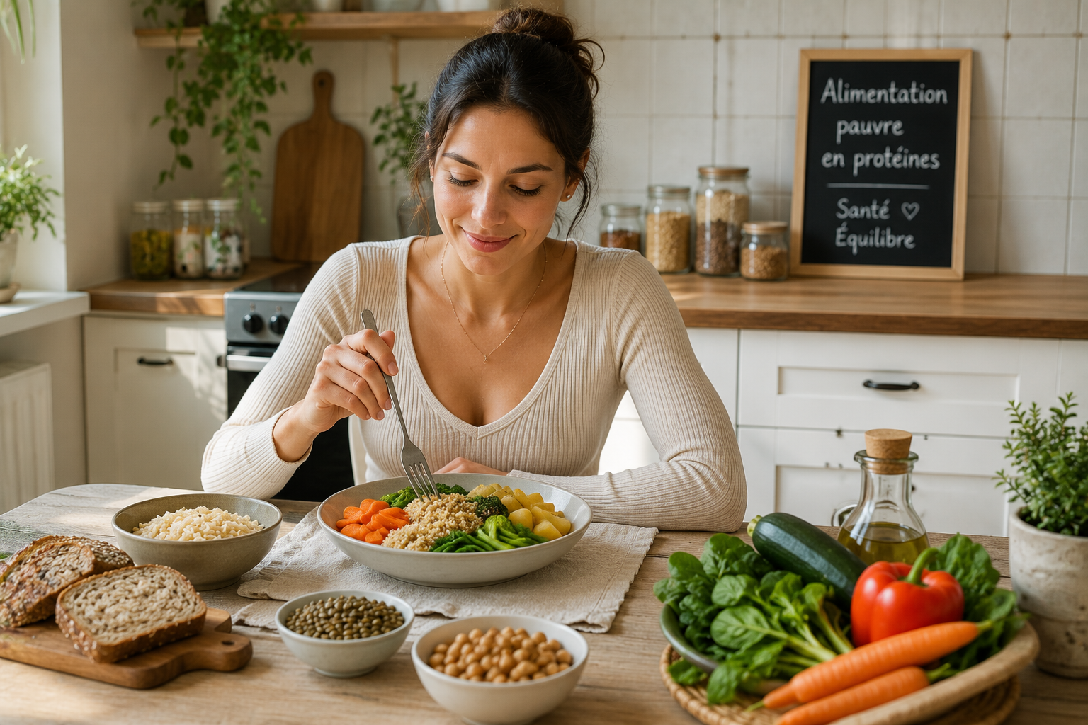 Réussir votre alimentation pauvre en protéines au quotidien Découvrez comment l'alimentation pauvre en protéines protège vos reins et votre foie. 🥗 Apprenez à choisir les bons aliments pour booster votre santé !