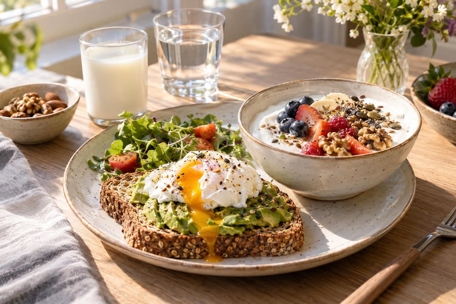 découvrez comment composer un petit déjeuner équilibré et nutritif, avec les bons aliments pour faire le plein d’énergie dès le matin.