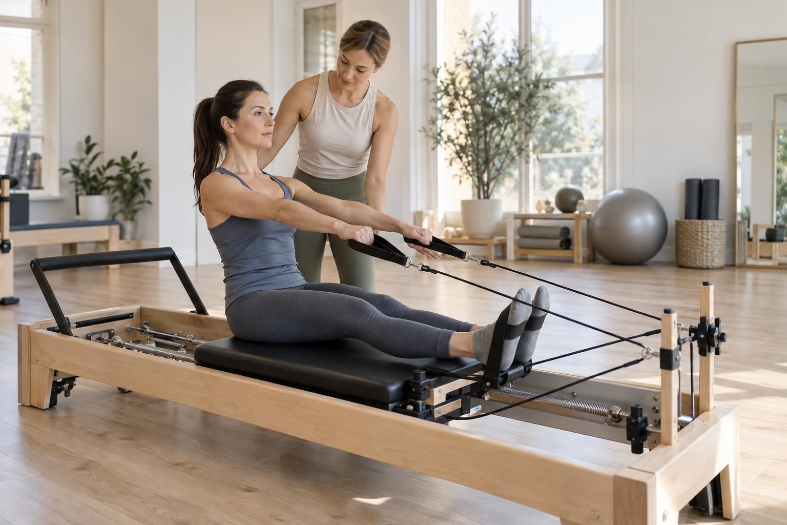 Pilates reformer : bienfaits, exercices et conseils pour débuter découvrez les bienfaits du pilates reformer, des exercices adaptés et des conseils pratiques pour débuter en toute confiance.
