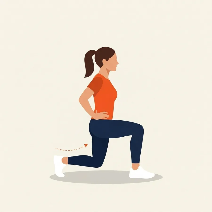 Illustration de l'exercice fente arrière