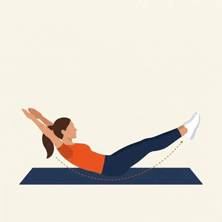 Illustration de l'exercice hollow hold